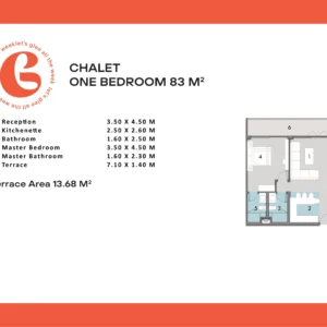 chalet one bed 83m - Glee