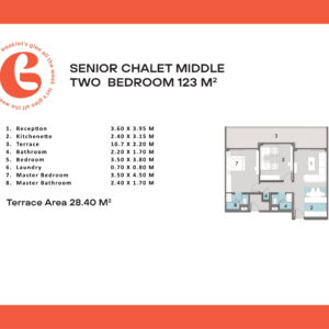 senior chalet middle two-bedroom 123m - Glee