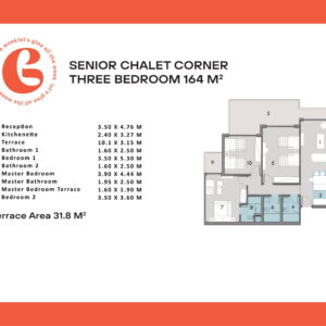 senior chalet corner three-bedroom 164m - Glee