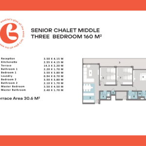 senior chalet middle three-bedroom 160m - Glee