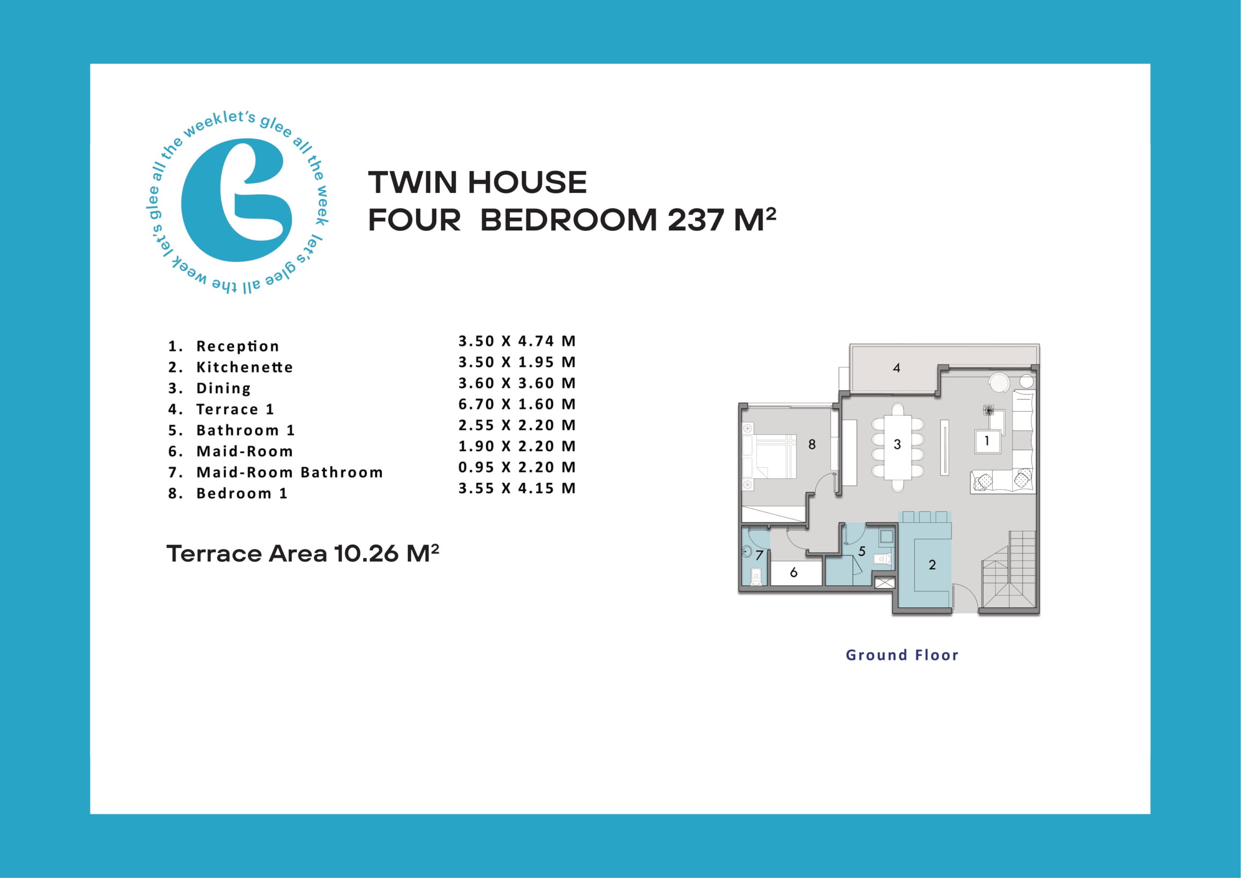 twin house four-bedroom 237m - Glee